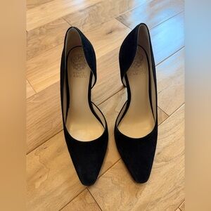 Vince Camuto Black Suede Heels